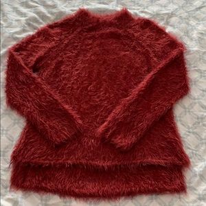 Zara girl long sleeve fuzzy and soft shirt